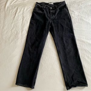 Abercrombie & Fitch The ‘90s Baggy Low Rise jeans in black, size 30/10